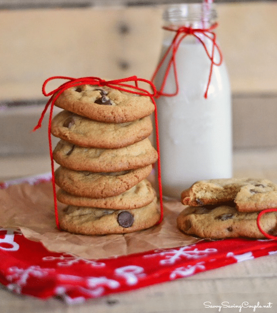 Cookies s čokoládou dělané ze žloutků