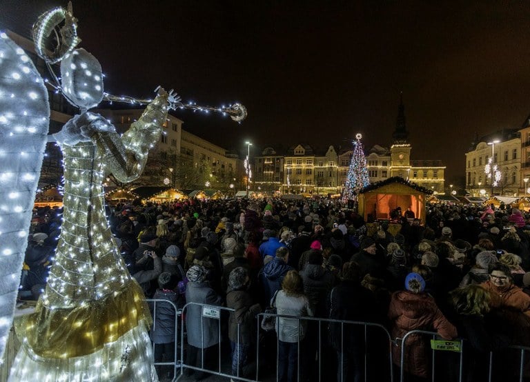 Vánoční trhy v Ostravě jsou trochu komornější, ale také krásné.