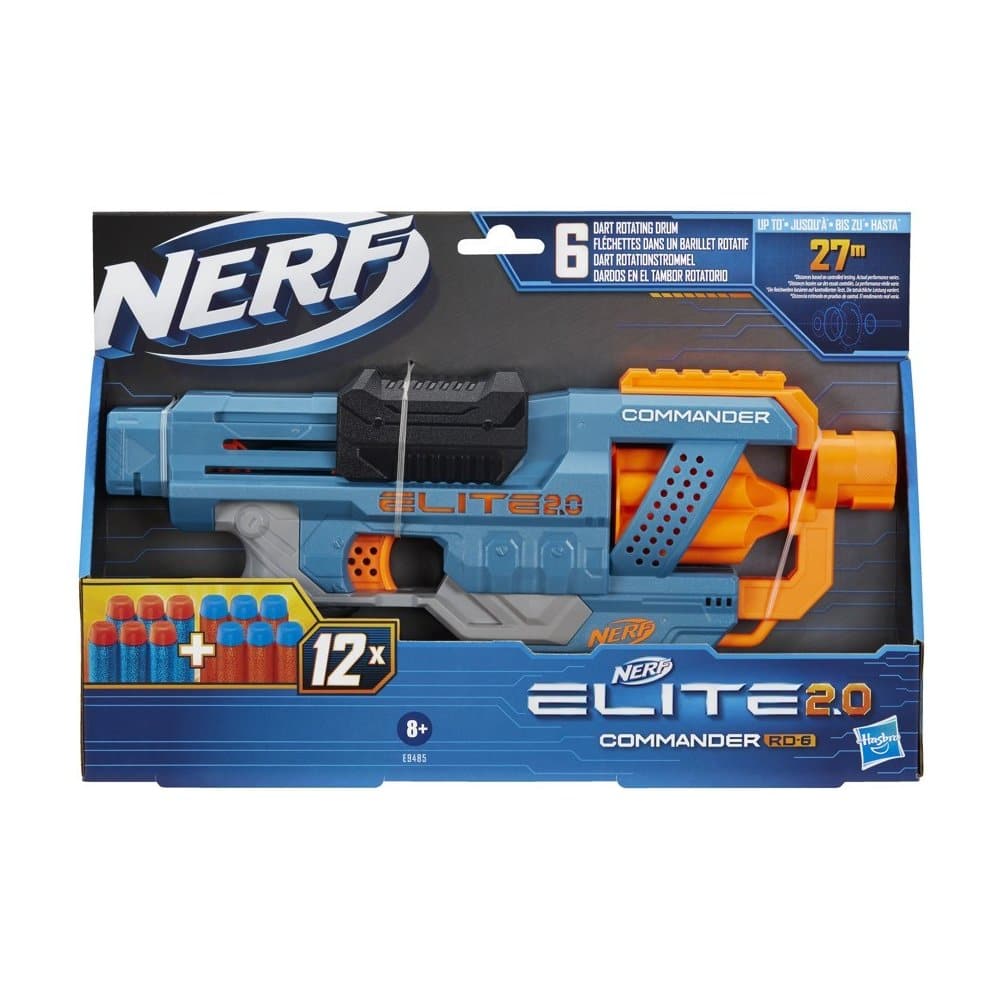 Pistole nerf s pěnovými náboji.