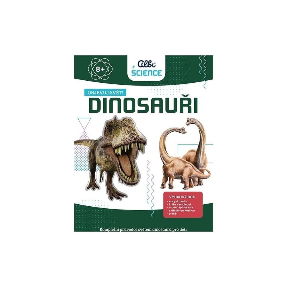 Vyučovací sada s dinosaury.