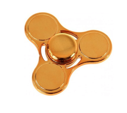 Fidget spinner kovový zlatý