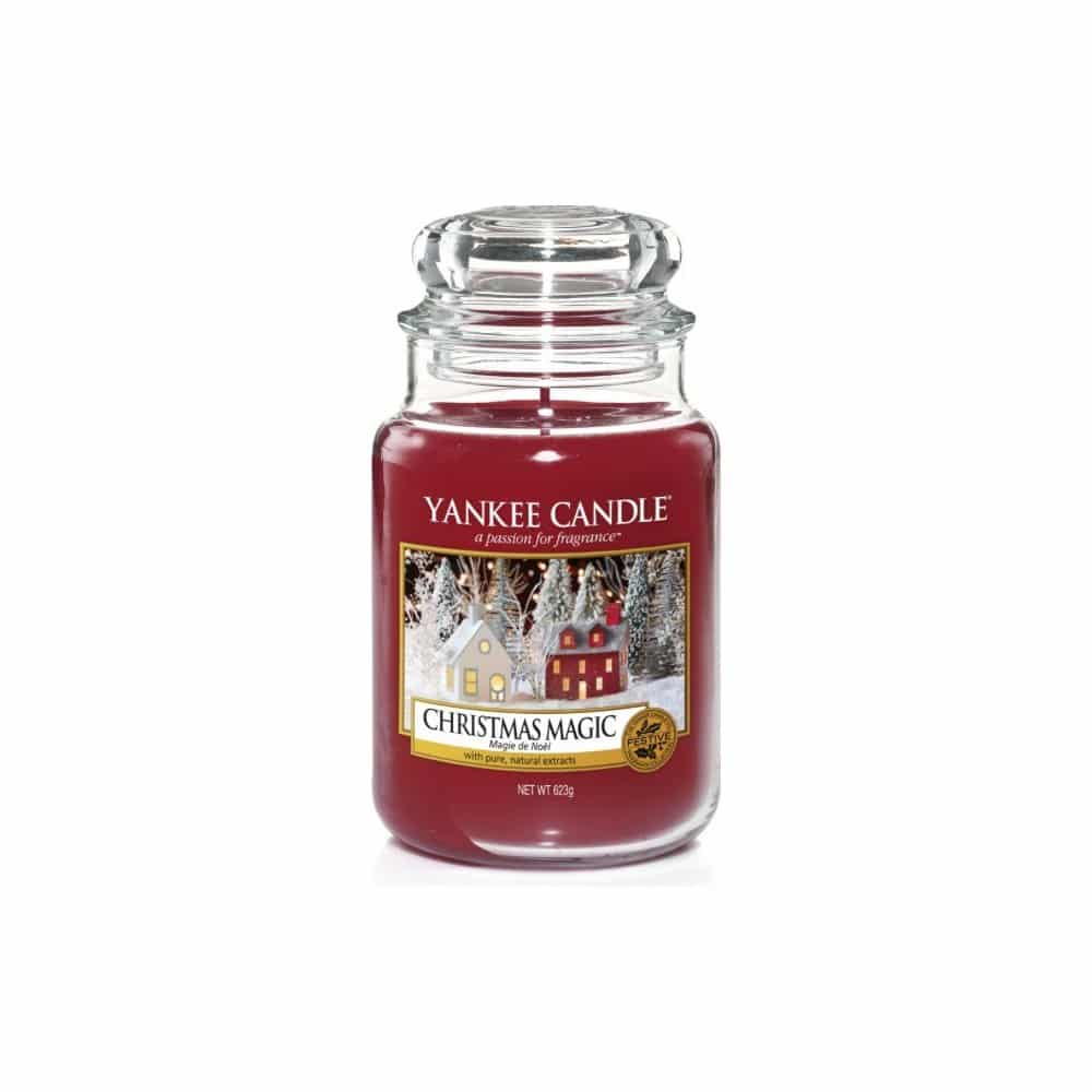 Yankee Candle vánoční svíčka červená Christmas Magic.