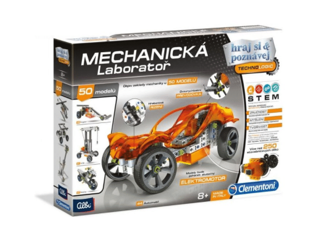 Clementoni mechanická laboratoř kreativní sada s motorkem