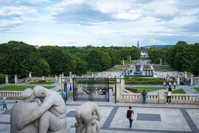 Sochařský park Vigeland v Oslu.