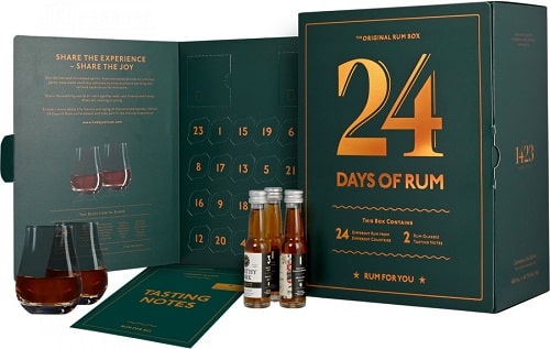 zelený adventní rumový kalendář 24 days of rum