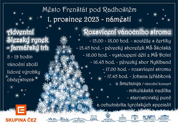 Plakát na trhy ve Frenštáte pod Radhoštěm 2023.