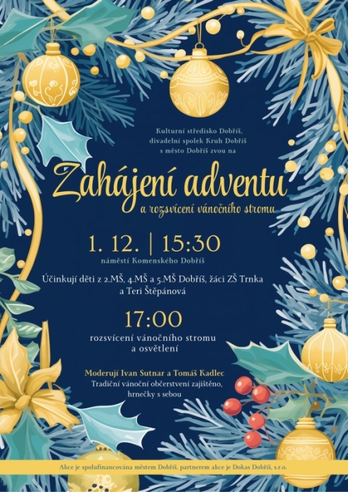 Zahajení adventu v Dobříši.